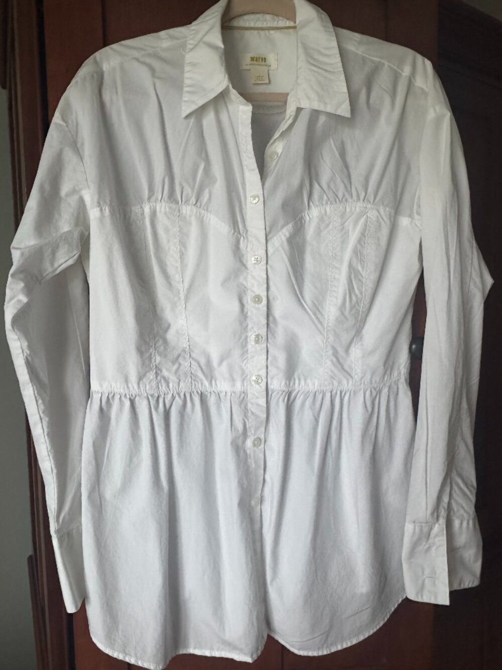 Maeve White Corset Style Blouse